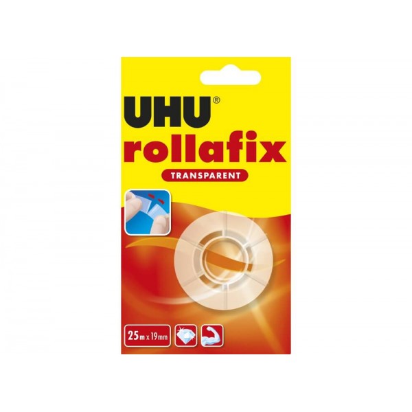 Κολλητική Ταινία UHU Rollafix Διάφανη 25 x 19mm 1108766